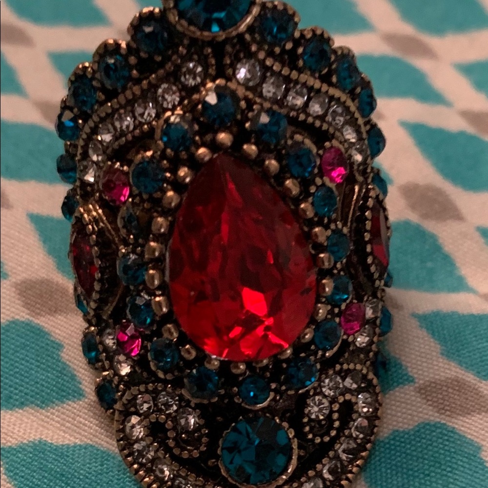 Turkish gem ring size 8